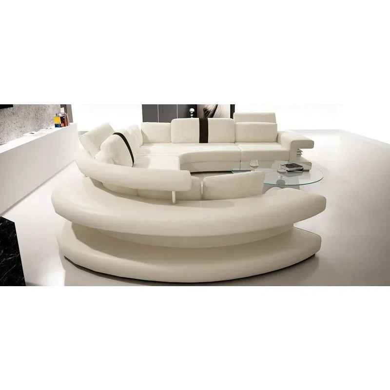 New Arrival Modern Living Room Leather Sofa, Lounge Chair, Living Room Designer Combination Sofa, U-shaped Sofa, Luxury Leather