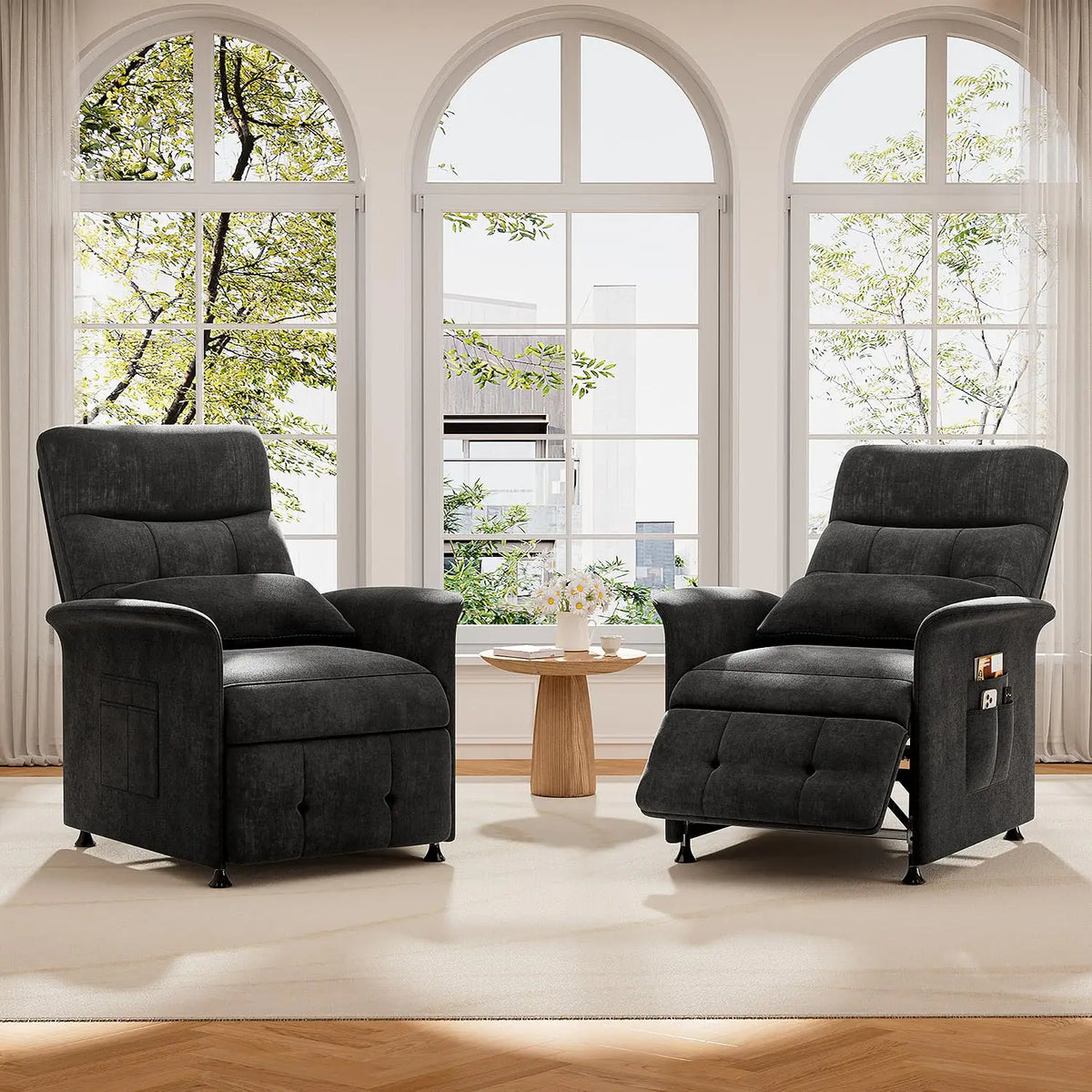 Power Recliner Chair for Adults with Heated & Massage, Lazy Boy Electric Reclining Chair Sofa, Adjustable Single, Customized