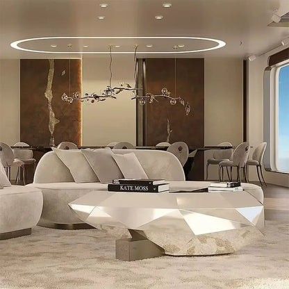 Modern Luxury Coffee Table Nordic Small Designer Books Industrial Coffee Table Clear Simple Cheap Metal Meubles Home Furniture
