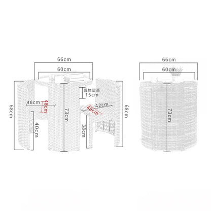 Rattan Garden Furniture Sets Balcony Home Table Chairs Storage Leisure Table and Chair Three-piece Set Outdoor Patio Combination