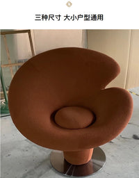 Minimalist designer fiberglass special-shaped calla lily flower chair model room living room lobby reception leisure sofa