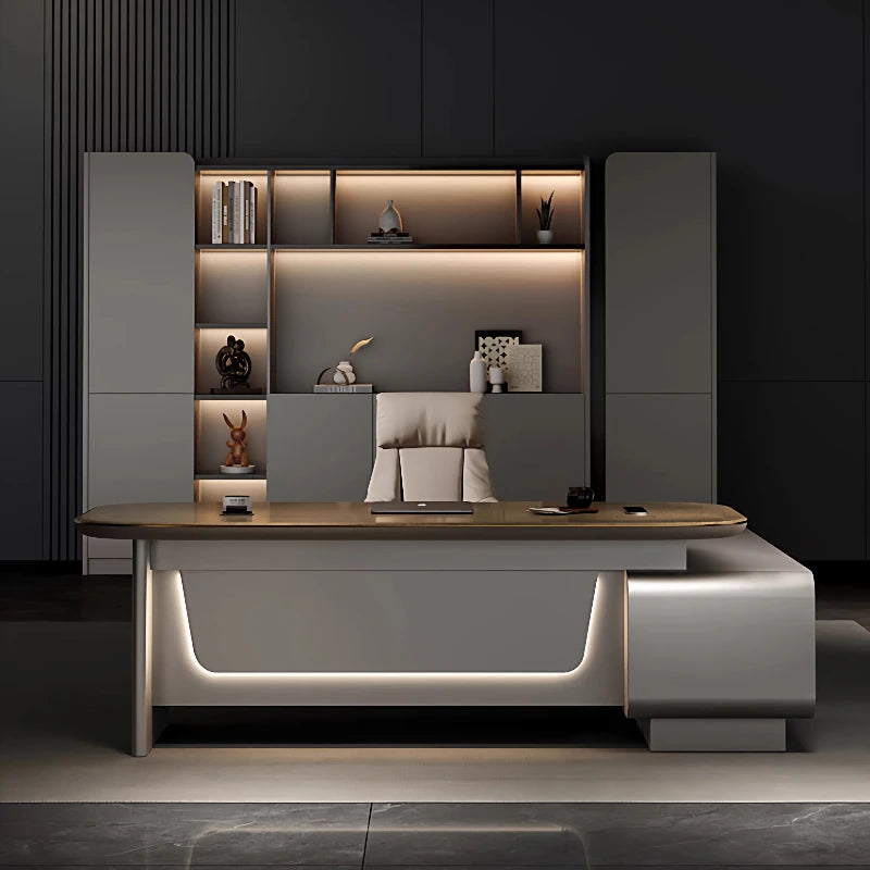 Minimalist Crafts Office Desk Storage Luxury Executive Organizers Office Desk Computer European Meuble Bureau Home Furniture