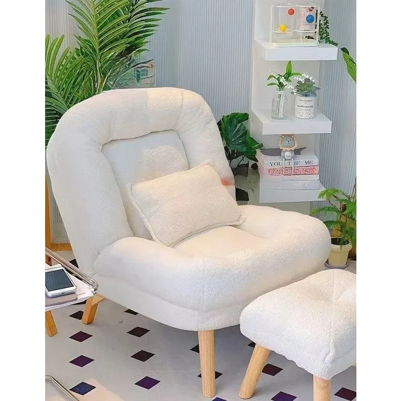 Sofa reclining small sofa single nap leisure chair bedroom reading recliner household simple lazy sofa