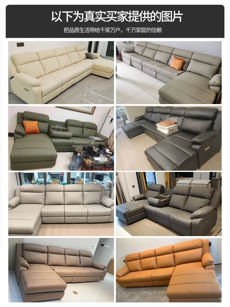 Living Room Modern Sofas Multifunction Armchairs Apartment Leather Sofas Electric Lazy Sillas Para Sala De Estar Home Furniture