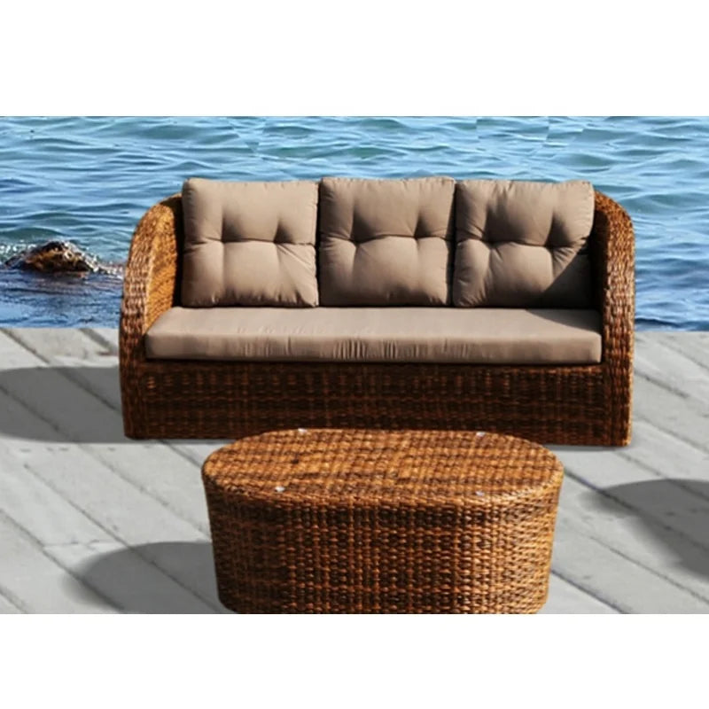 Aluminum Outdoor Garden Rattan Furniture Chair Sofa Set Rope Furniture Set Garden Sets