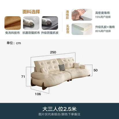 Postmodern Living Room Sofas Fabric Nordic Designer Modern Lounge Couch Lazy Replica Sleeper Princess Divano Salon Furniture