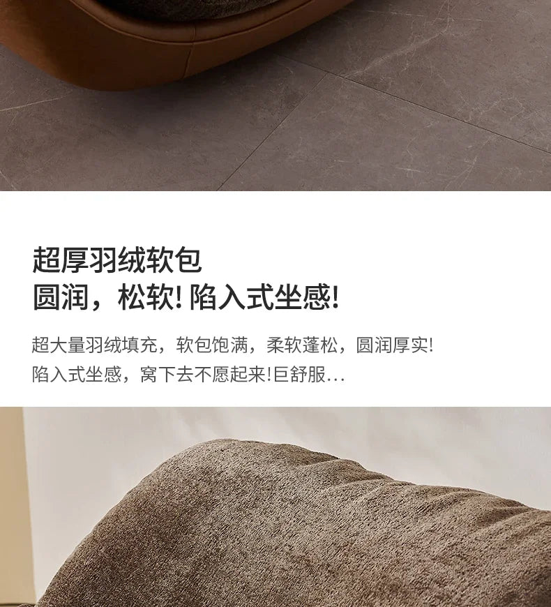 Hot sales Luxury Curved Couch Living Room Single Lazy Boneless Living Room Sofas Modern Living Room Furniture