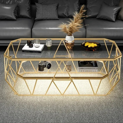 Postmodern Luxury Glass Coffee Tables Nordic Patio Center Entrance Floor Coffee Tables Smart Elegant Home Furniture
