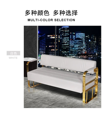 Barber Shop Sofa Waiting Chair Simple Modern Nordic Double Studio Salon Sofa