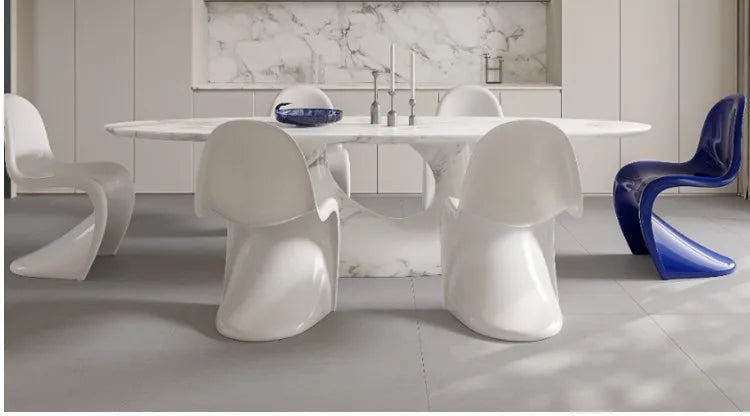 LXY simple household modern small apartment FRP electroplating armrest dining chair household leisure chair