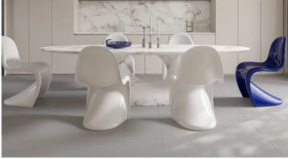 LXY simple household modern small apartment FRP electroplating armrest dining chair household leisure chair