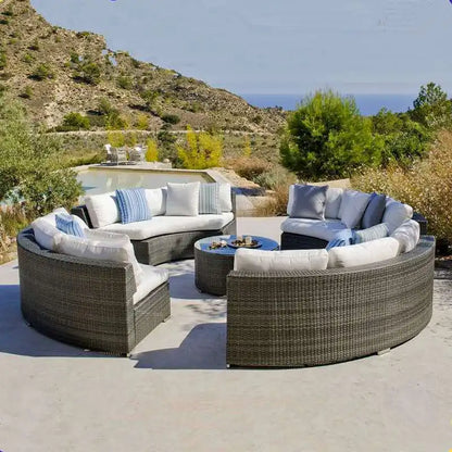 Garden Set Teak Sofa, Rattan Garden Furniture Leisure Sofa