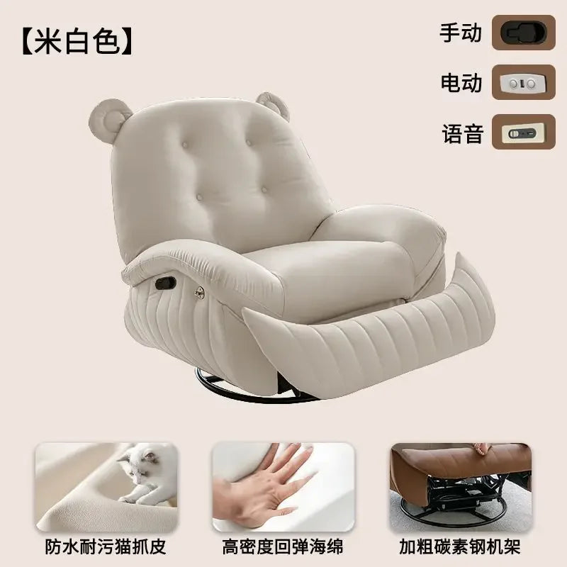 Electric single sofa, home living room leisure recliner