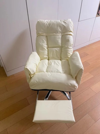 Computer Chair Office Backrest Lazy Sofa Chair Bedroom Reclining Seat Adjustable E-sports Chair Office Furniture with Footstool
