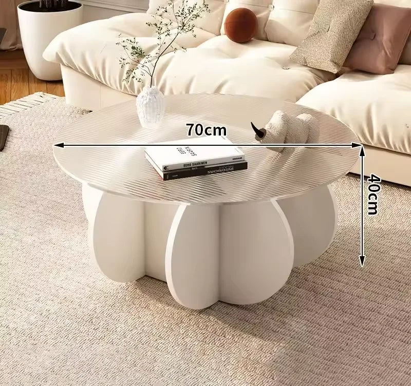 Unique Display Coffee Table Clear Ornaments Aesthetic Minimalist Coffee Table Luxury Design Mesa Centro Salon Home Furniture