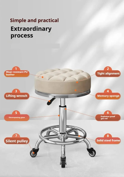 Salon Chair For Hair Stylist Salon Chairs Barber Chairs Shop Hair Cosmetologist 360° Free Rotation Ergonomic Chair Salon Chair