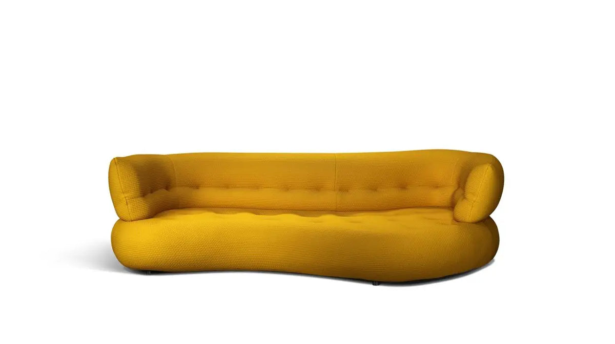 A Sofa Italian simple curved fabric sofa custom Foshan furniture
