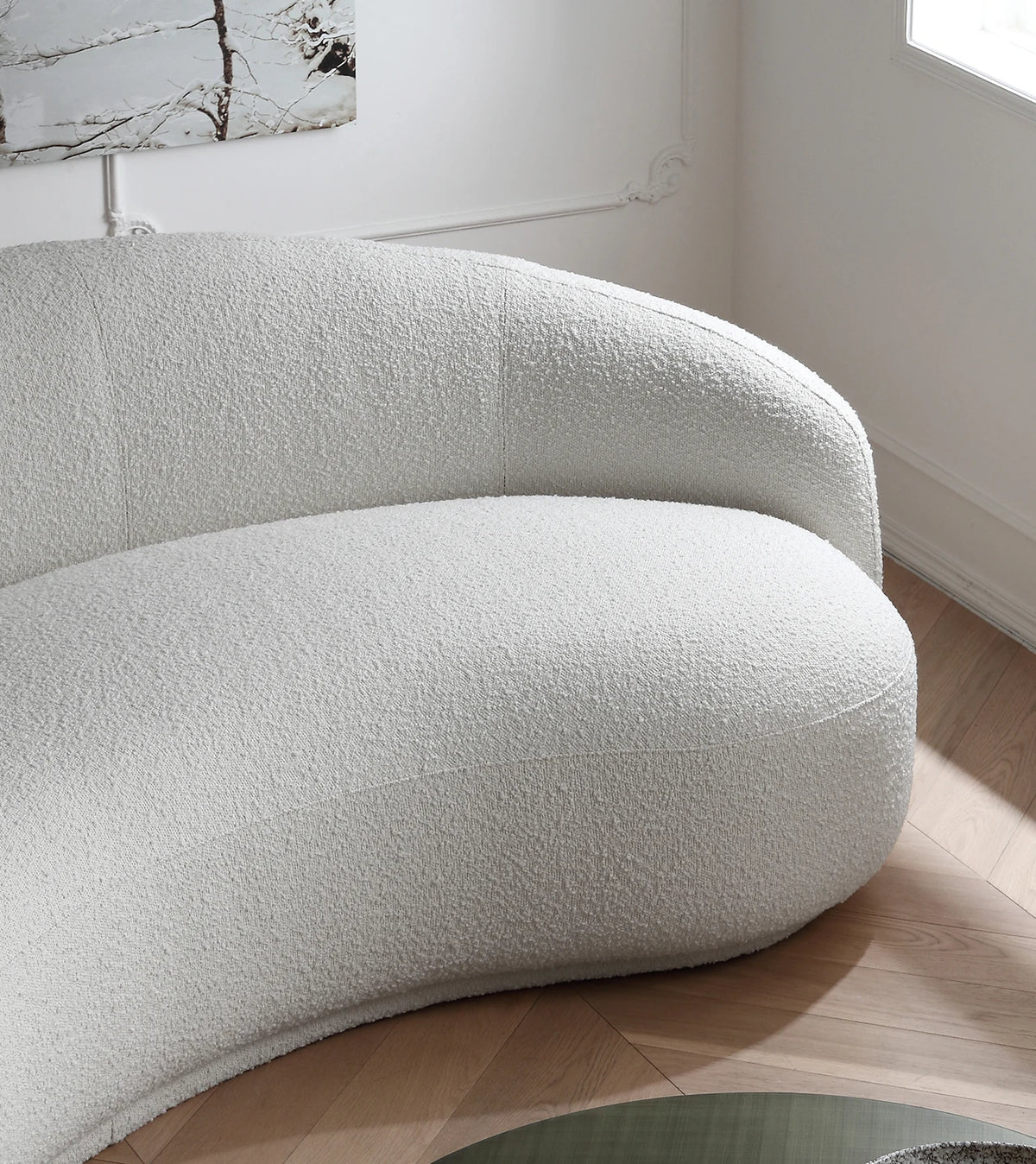 Living room Julep sofa Curved cashew sofa