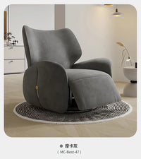 Single-Seat Sofa Stoel Stof Vrijetijdsstoel Woonkamer Licht Luxe Designer Elektrische Functionele Fauteuil