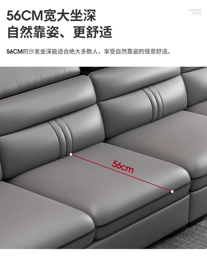 Genuine Leather Modern Sofas Luxury Classic Bedrooms Cinema Sofas Comfortable Straight Muebles Para El Hogar Home Accessories