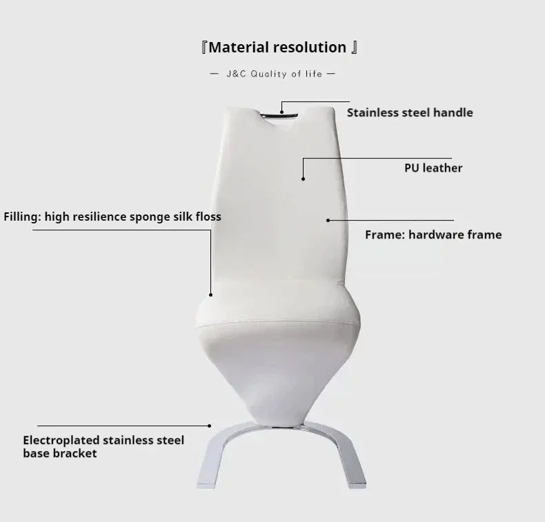 Designer Fancy Nordic Dining Chairs Luxury Kitchen Elegant Occasional Modern Chair Accent Design Chaises Salle Manger Furniture