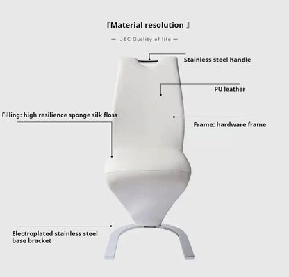 Designer Fancy Nordic Dining Chairs Luxury Kitchen Elegant Occasional Modern Chair Accent Design Chaises Salle Manger Furniture