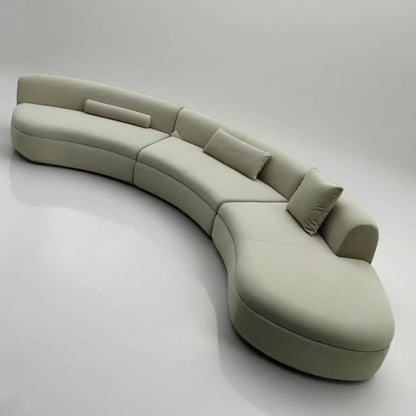 Curved sofa special-shaped module corner large, medium and small living room light luxury