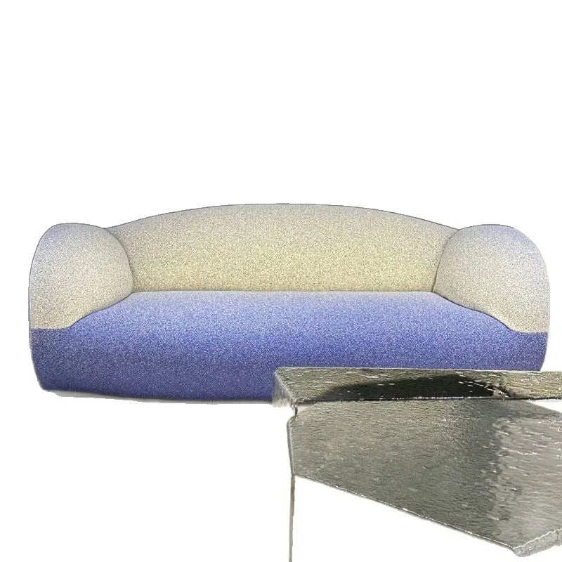Special-shaped Nordic gradual change color sofa leisure creative simple special-shaped sofa living room lobby leisure