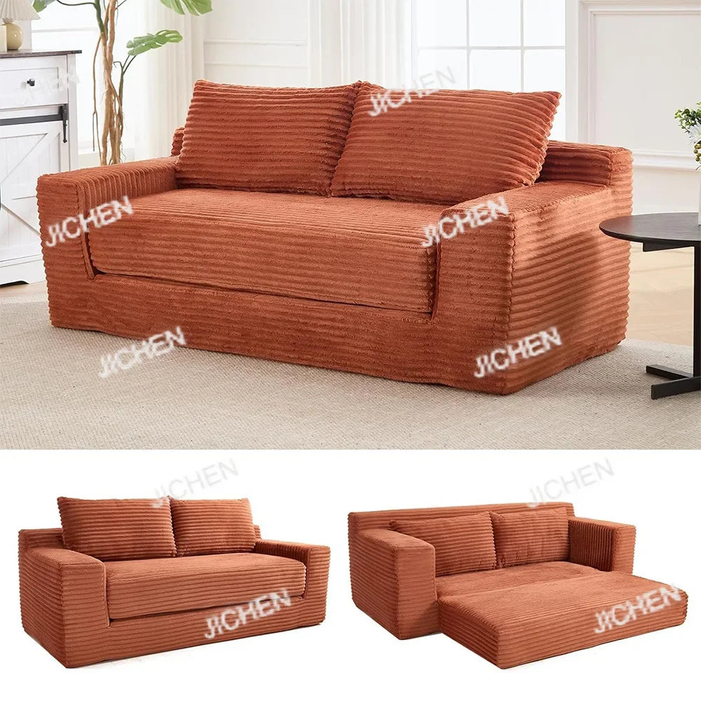JC Modular Fabric Folding Vacuum Compression Sofa Bed Living Room Sofa Sponge Lazy Frameless Boneless Sofa Chair