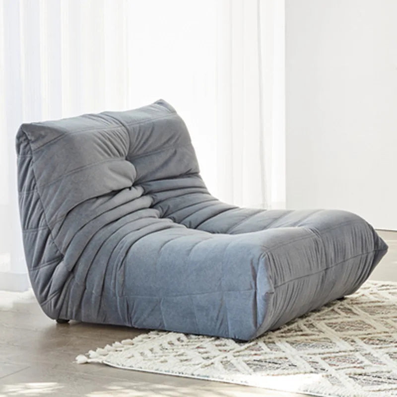 Lazy sofa, togo caterpillar sofa, light luxury, simple Internet celebrity creative chair, suede freehand space recliner