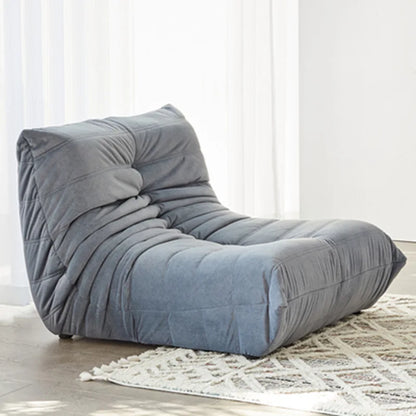 Lazy sofa, togo caterpillar sofa, light luxury, simple Internet celebrity creative chair, suede freehand space recliner