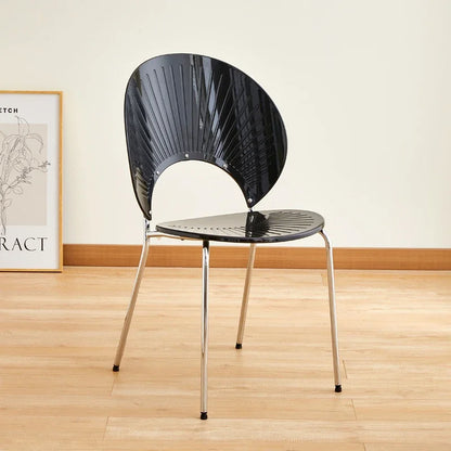 Nordic Dining Chair,home Leisure Transparent Dining Table Chair,minimalist Homestay Chair,hotel Shell Chairs, Sun Backed Chairs