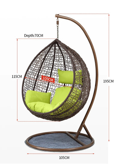New Style Patio Swings Indoor Hanging Swing Chair Outdoor Furniture Bedroom Garden Nest Egg Chair Customized