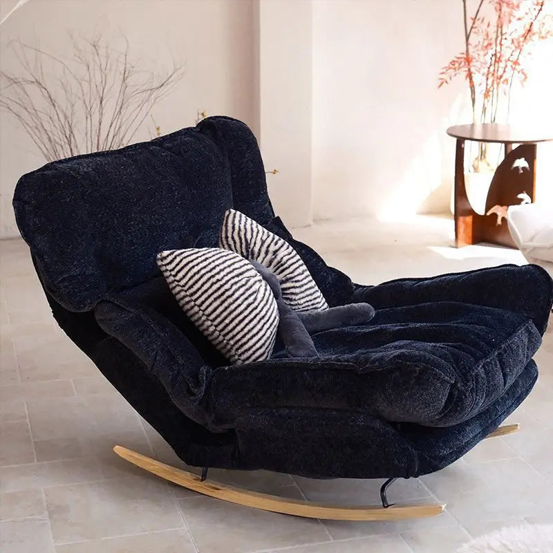 Lazy sofa single sofa rocking chair reclining chair balcony casual rocking chair can sit or lie down