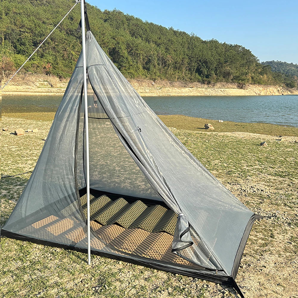 4 Season Hot Tent with Stove Jack Winter Teepee Tent Waterproof Camping Tipi Tent for 2 3 4 Person Outdoor Bushcraft Hiking