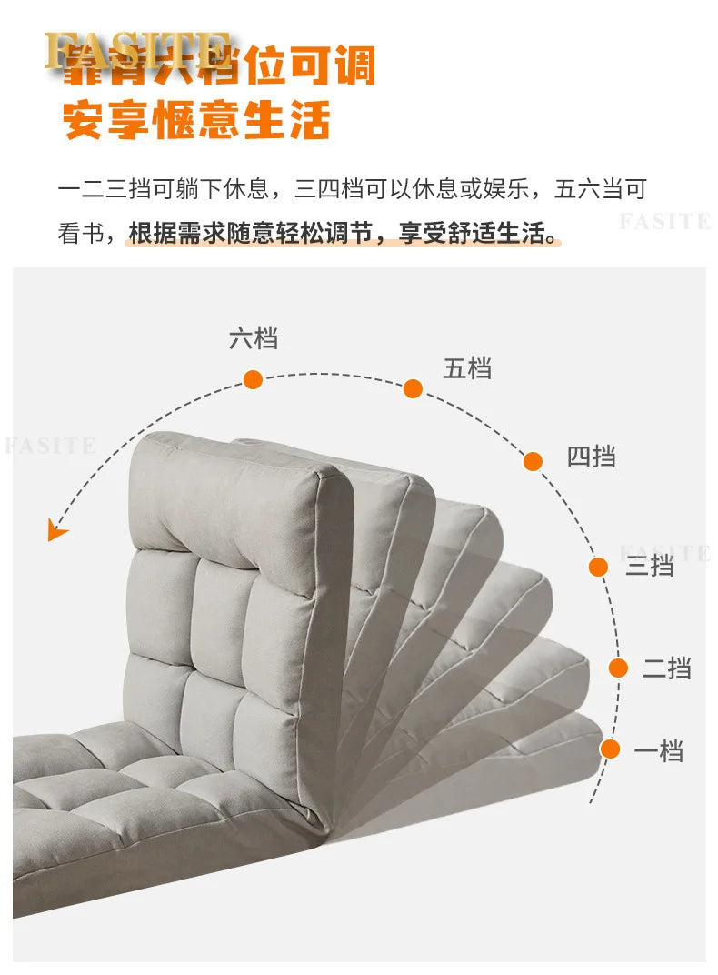Lazy sofa tatami bay window lazy chair folding fabric can sit single chair balcony bedroom back lying