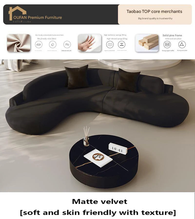 White Minimalist Comfortable Large Size Living Room Sofas Terrace Furniture