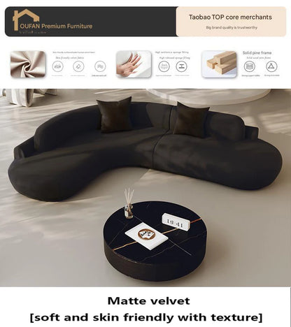 White Minimalist Comfortable Large Size Living Room Sofas Terrace Furniture