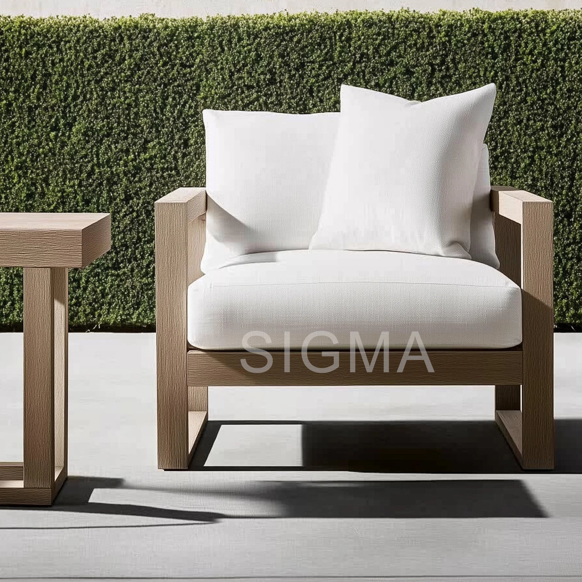 Durable Modern Teak Farmhouse Outdoor Garden Sofa Set Waterproof 2-Year Warranty Eco-Friendly Comfortable Solid Wood