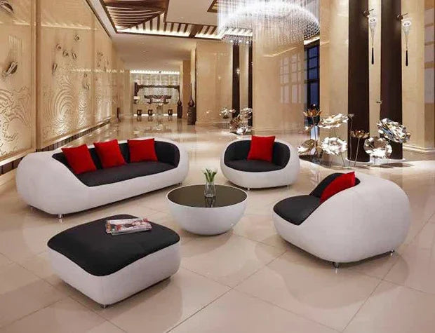 Nordic Accent Living Room Sofas Lazy Couch Leather Luxury Gaming Sofas Designer Decor Relaxing Divano Lounge Suite Furniture