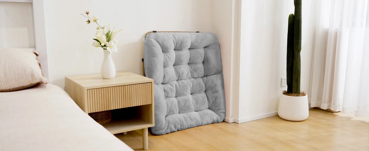 Comfy Saucer Chair, Foldable Living Room Chairs, Soft Faux Fur Lounge Chair For Bedroom, Reading Chairs For Adults