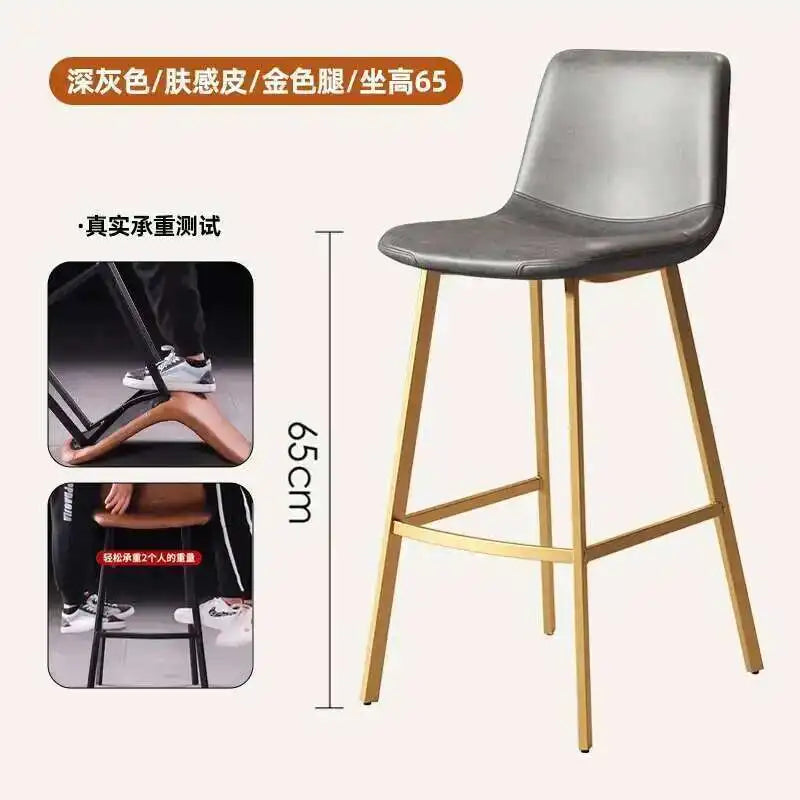 Luxury Office Bar Chair, Scratch resistant Outdoor European Bar Chair, Living Room Design, Taburetes Altos Cocina Home Furniture