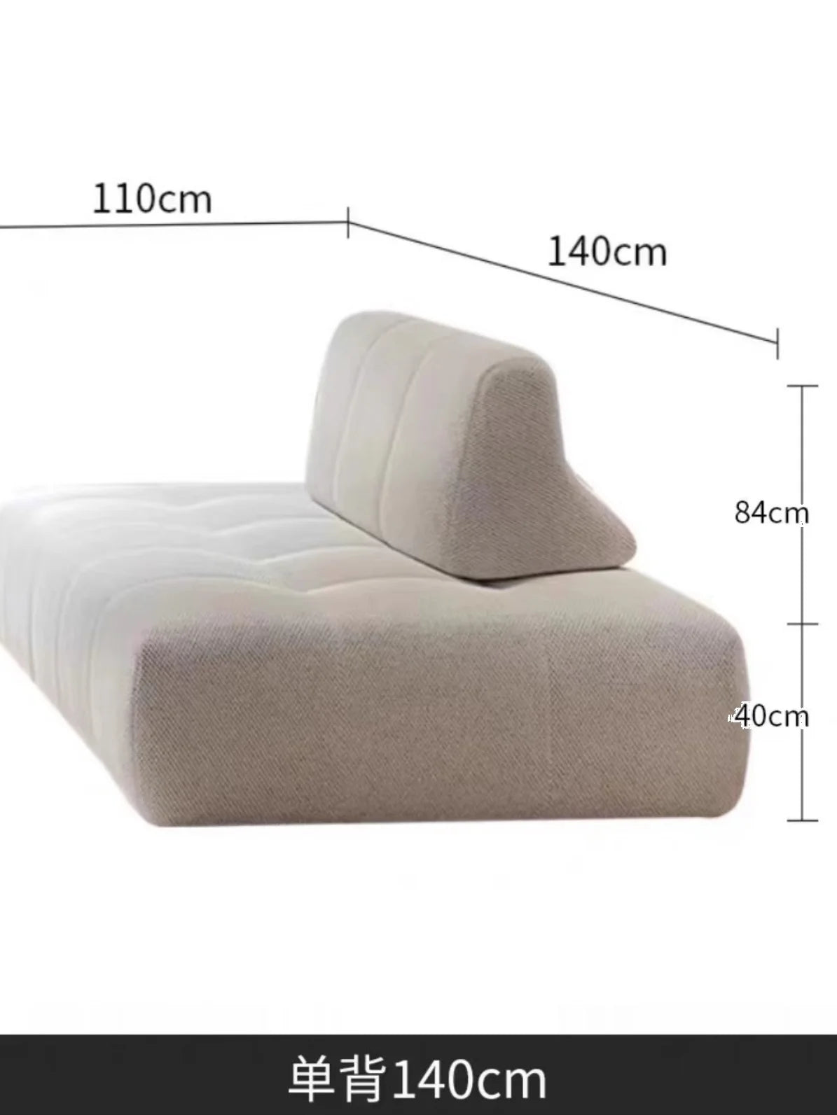 BJ Italian Minimalist Living Room Sofa Designer Tofu Block Free Lazy Module Combination Leather Art Large Sofa Bedroom Sofa