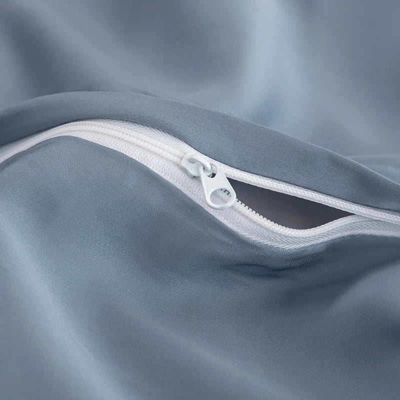 100% Mulberry Silk Bedding Set Solid Color Natural Silk Duvet Cover Set Twin King Queen Size Bed 3pcs/4pcs/5pcs Bed Sheet Set