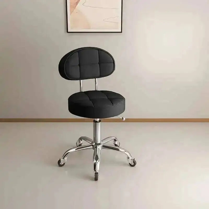 Big work stool hair cutting chair rotating lifting round stool pulley hair salon special beauty stool