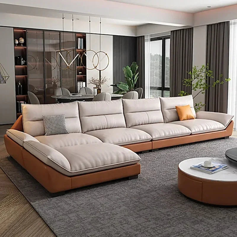 Living Room Sofas Modern  Puffs Relaxing Design Luxury Sofa Elegant Recliner Home Furniture