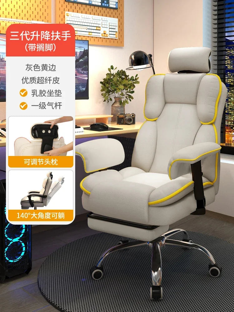 Gaming Chair Reclining Swivel Computer Desk Chair with High Back Support Streamer Live Broadcasting Office Chair for Home