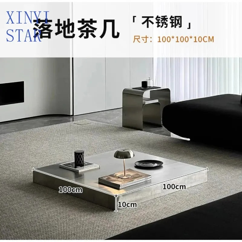 Stainless Steel Side Table Italian Coffee Tables Minimalist Tea Tables Modern Living Room Center Table Luxury Design Furniture