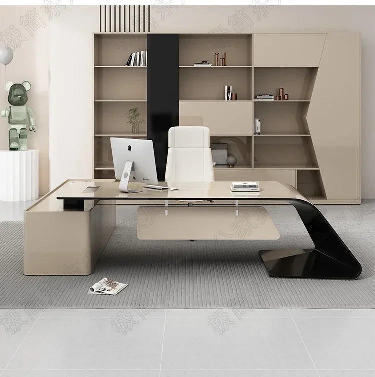 Luxury European Office Desk Wooden Study Computer Gaming Standing Office Desk Bedroom Conference Design Ufficio Home Furniture