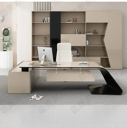 Luxury European Office Desk Wooden Study Computer Gaming Standing Office Desk Bedroom Conference Design Ufficio Home Furniture